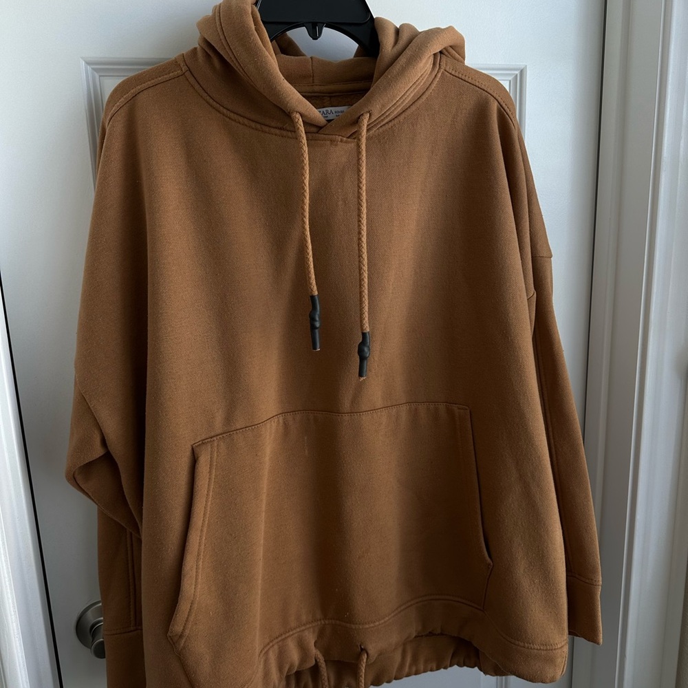 Zara brown hoodie